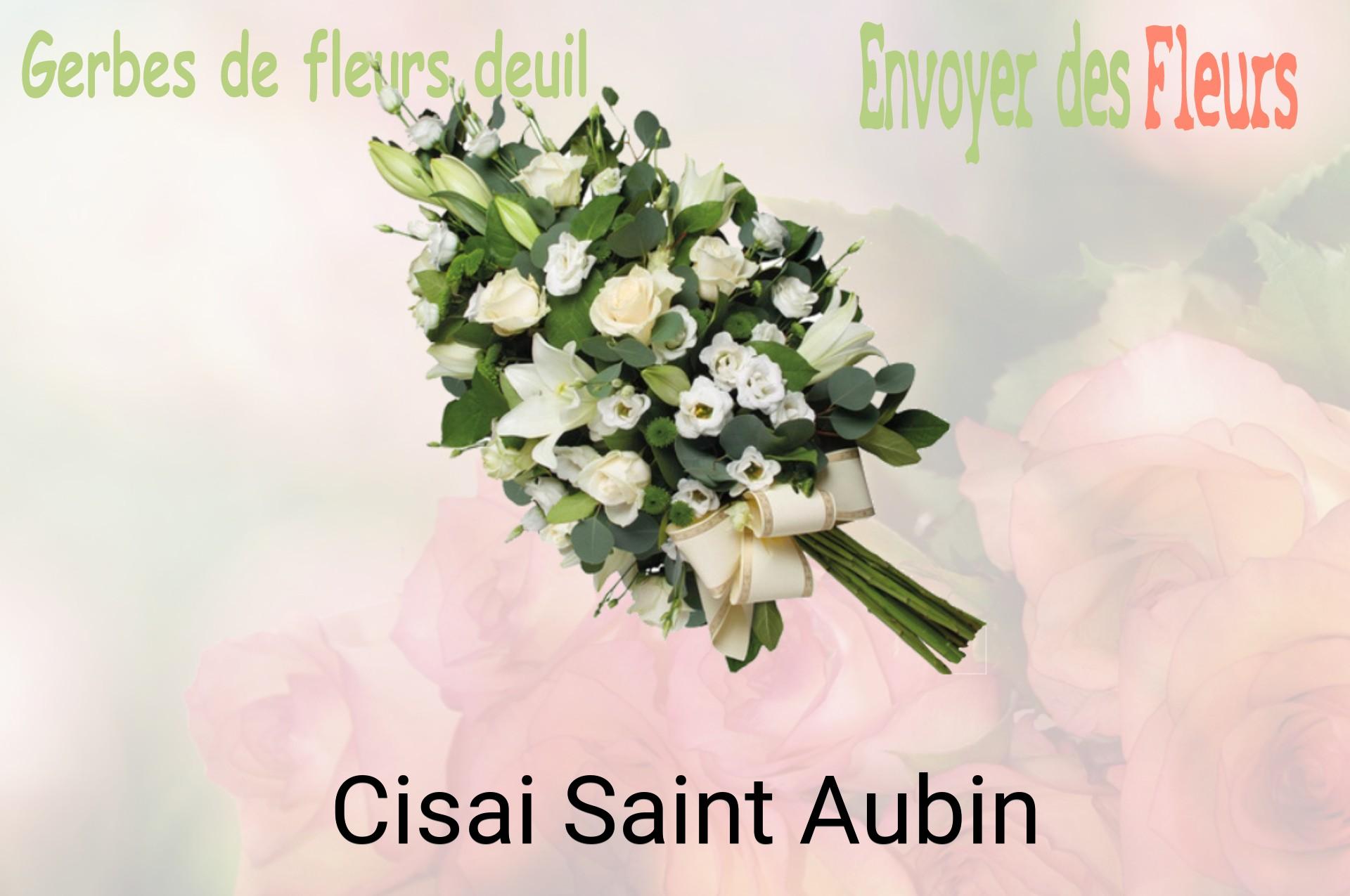 Gerbe de fleurs de deuil livrée à Cisai-Saint-Aubin